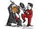 Америка vs. КНР: кто кого? Карикатура А.Петренко: t.me/PetrenkoAndryi